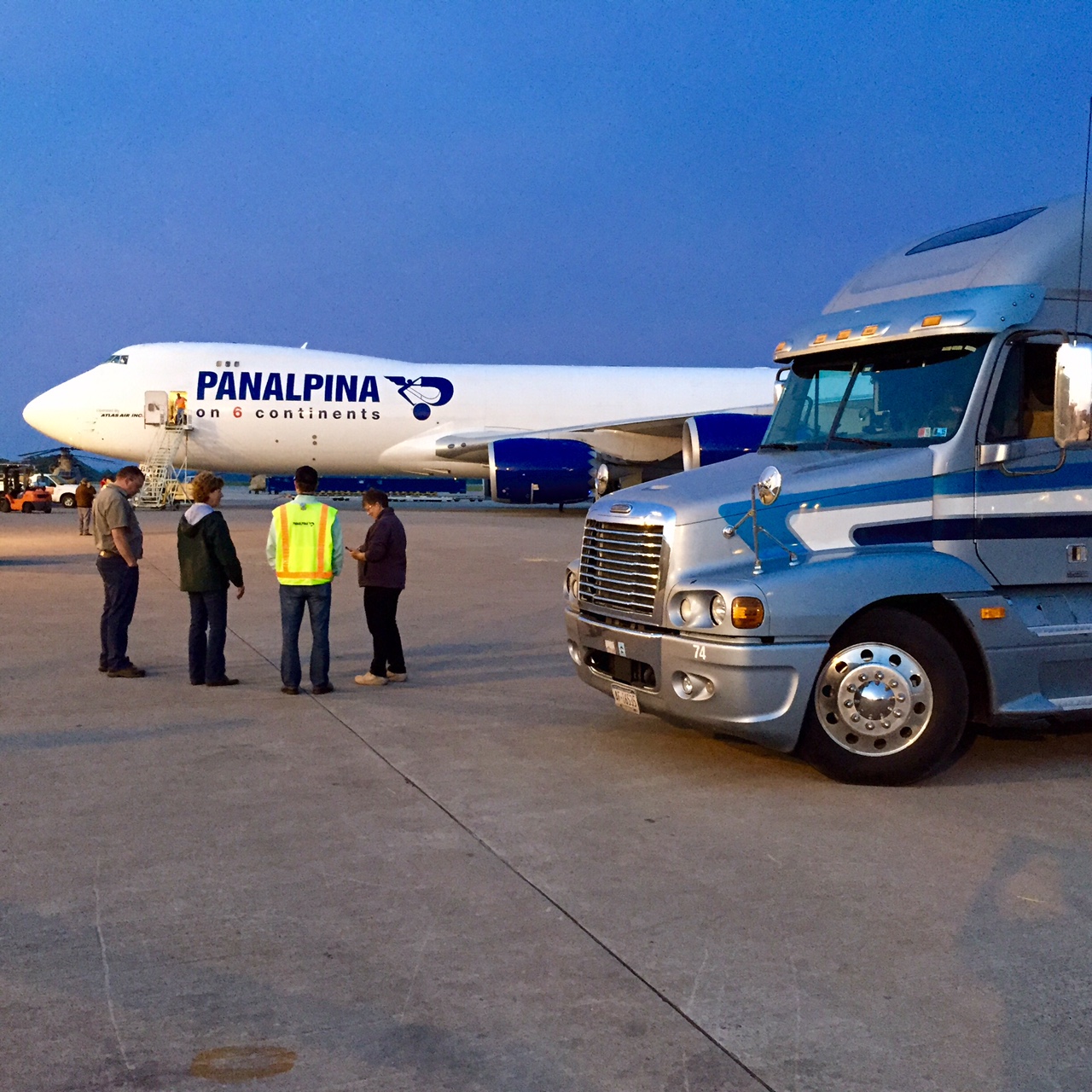 Brook Ledge truck with Panalpina airplane